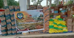 Paguyuban Perkasa TNI-POLRI Jebolan 2006 menyalurkan bantuan kemanusiaan ke korban bencana di Aceh. (Sumber: Istimewa)