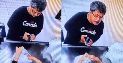 Diduga dosen di salah satu universitas Makassar, meludahi kasir swalayan. (Sumber: Instagram/@makassar_iinfo)