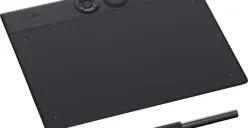 Tablet grafis Wacom dengan pena tanpa baterai yang menghadirkan presisi tinggi dan pengalaman menggambar alami bagi kreator digital. (Sumber: Dok/Best Buy)