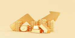 Ilustrasi emas. (Sumber: Freepik/@mamewmy)