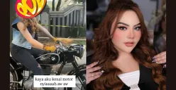 Lisa Mariana unggah foto misterius, seseorang diduga mengendarai motor Ridwan Kamil (Sumber: Instagram/@lisamarianaaa)