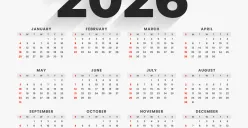 Daftar libur nasional, long weekend, serta akhir pekan di Januari 2026. (Sumber: Freepik/starline)