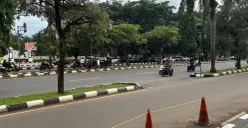 Car Free Night diterapkan di Jalan Tegar Beriman, Cibinong, Kabupaten Bogor, saat malam pergantian tahun. (Sumber: Poskota/Giffar Rivana)