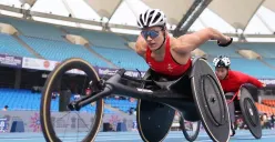 Kursi roda Honda khusus balap dalam ajang Para Sport Awards 2025. (Sumber: Honda)