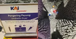 Pengering payung jadi tempat sampah (Sumber: Threads/@iimsobari)