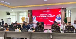 Kejari Kabupaten Bogor sampaikan capaian kinerja, dari Januari hingga Desember 2025. (Sumber: Poskota/Giffar Rivana)