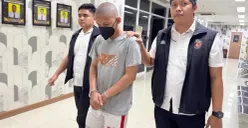 Pelaku HN, 18 tahun saat diamankan oleh Satreskrim Polres Bandara Soekarno-Hatta. (Sumber: Polres Bandara Soekarno-Hatta)