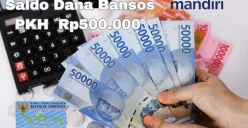 NIK e-KTP atas nama Anda masuk validasi by system sebagai penerima saldo dana Rp500.000 dari bansos PKH 2024 via Bank Mandiri. (Sumber: Poskota/Syania Nurul Lita Baikuni)