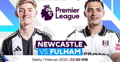 Link live streaming Newcastle United vs Fulham di pekan 24 Premier League 2024-25. (Sumber: Vidio)