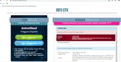 Halaman login Info GTK Kemdikbud 2025 yang kini lebih modern dan mudah digunakan. (Sumber: Istimewa)