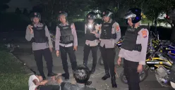 Tim Pendekar Raksa saat sedang melaksanakan patroli malam. (Sumber: Dok. Humas Polresta Tangerang)