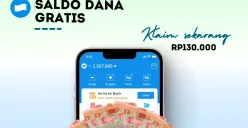 Klaim saldo DANA gratis Rp130.000 dari link DANA Kaget. (Sumber: Poskota/Della Amelia)