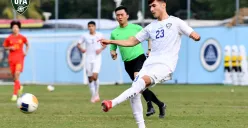 Timnas U20 Uzbekistan berhasil mengalahkan China lewat adu penalti dalam laga uji coba jelang Piala Asia U20 2025. (Sumber: Instagram @uzbekistanfa)