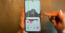 Cara atasi garis hijau di LCD hp Samsung tanpa bongkar perangkat. (Sumber: YouTube/TutorInd)