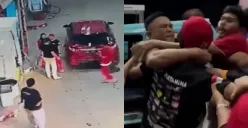 Momen pengendara mobil terlibat cekcok dengan petugas SPBU di Makassar. (Sumber: Tangkap Layar Instagram/@medsos_rame)