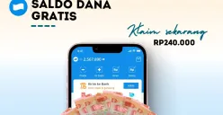 Akses link dan klaim saldo DANA gratis Rp240.000 ke e-wallet. (Sumber: Poskota/Della Amelia)