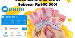 Aplikasi penghasil saldo elektronik DANA hingga Rp1 juta. (Sumber: Poskota/Arip Apandi)