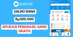 Saldo DANA Gratis cairnya hingga Rp300.000 dari aplikasi penghasil uang, klaim sekarang! (Sumber: Poskota/Herdyan Anugrah Triguna)