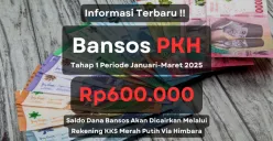 Informasi update status pencairan bansos PKH tahap 1 yang masih disalurkan hingga Maret 2025. (Sumber: Poskota/Aldi Harlanda Irawan)