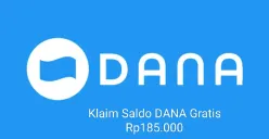 Anda bisa klaim saldo DANA gratis Rp185.000 sekarang ke dompet elektronik. (Sumber: Poskota/Gabriel Omar Batistuta)