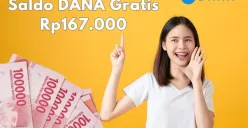 Dompet elektronimu berhasil terisi saldo DANA Gratis Rp167.000, cek cara klaimnya di sini. (Sumber: Poskota/Syania Nurul Lita Baikuni)