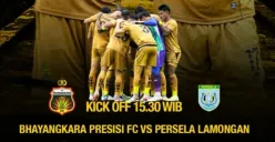 Bhayangkara FC vs Persela, laga penentuan promosi langsung ke BRI Liga 1 tanpa playoff. (Sumber: Tangkapan layar/Instagram @bhayangkarafc)