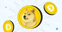 Ilustrasi mata uang kripto Dogecoin (DOGE). (Sumber: Bitpanda)