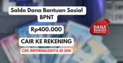 Saldo Dana Rp400.000 telah cair ke rekening bank milik KPM penerima bantuan sosial BPNT alokasi Januari dan Februari 2025 (Sumber: Poskota/Herdyan Anugrah Triguna)