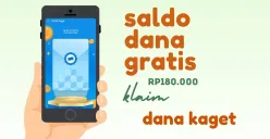 Akses link DANA Kaget dan dapatkan saldo gratis hingga Rp180.000. (Sumber: Poskota/Della Amelia)