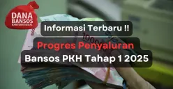 Informasi terbaru terkait progres pencairan bansos PKH tahap 1 2025. (Sumber: Poskota/Aldi Harlanda Irawan)