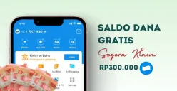 Cara klaim saldo DANA gratis hingga Rp300.000 dari Google. (Sumber: Poskota/Della Amelia)