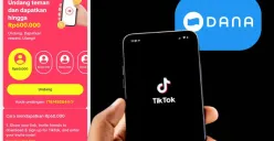 Hadiah saldo DANA gratis Rp600.000 dari TikTok. (Sumber: Poskota/Faiz)