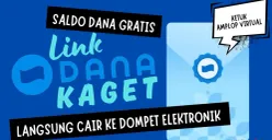 Beruntung di malam Minggu. Cari link DANA Kaget terbaru untuk dapatkan Rp100.000 uang gratis yang bisa langsung cair. Jangan sampai ketinggalan. (Sumber: Poskota/Neni Nuraeni/DANA)