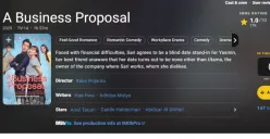 Film A Business Proposal sepi penonton bahkan di hari pertama penayangannya. (Sumber: IMDb)