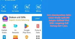 Mau saldo DANA gratis Rp50.000? Cukup jalan kaki dan kumpulkan koin di StepFit! (Sumber: Poskota/Yusuf Sidiq)