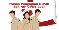 Proses pengajuan NIP3K dan NIP CPNS 2024. (Sumber: Poskota/Arip Apandi)