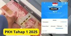 Saldo bansos PKH tahap 1 2025 yang tertahan sebesar Rp1.500.000 di salah satu KKS. (Sumber: YouTube/Naura Vlog)