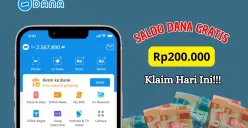 Berikut ini cara klaim saldo DANA gratis Rp200.000 yang akan langsung masuk ke dompet elekronik Anda. (Sumber: Poskota/Iko Sara Hosa)