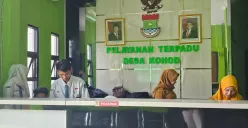 Situasi Kantor Desa Kohod,Kecamatan Pakuhaji, Kabupaten Tangerang, Selasa, 11 Februari 2025. (Sumber: Poskota/Veronica Prasetio)