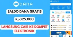 Cairkan saldo DANA gratis hingga Rp325.000 ke dompet elektronik via link DANA kaget terbaru. (Sumber: Poskota/Herdyan Anugrah Triguna)