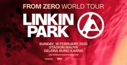 Linkin Park kembali ke Jakarta untuk menggelar tur album baru-nya yang  bertajuk From Zero. (Sumber: linkinparkjakarta2025)