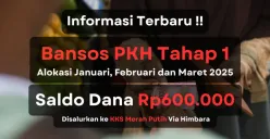 Update penyaluran saldo dana bansos PKH tahap 1 yang dicairkan secara bertahap, hingga merata ke seluruh KPM sampai akhir bulan Maret 2025. (Sumber: Poskota/Aldi Harlanda Irawan)