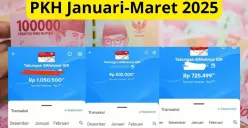 Dana bansos PKH tahap 1 2025 hingga Rp1.000.000 cair ke rekening Bank Mandiri milik KPM. (Sumber: YouTube/Naura Vlog)