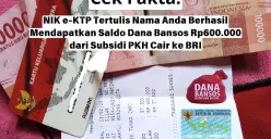 Cek fakta bansos cair di BRI (Sumber: Facebook/Rus Mini Edited Insan Sujadi)