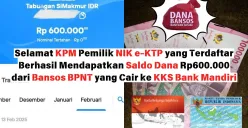 Saldo dana bansos BPNT Rp600.000 cair ke bank Mandiri (Sumber: Facebook/Jihan Nabila Edited Insan Sujadi)