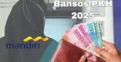 Dana bansos PKH tahap satu 2025 sudah mulai dicairkan melalui Bank Mandiri. (Sumber: Poskota/Syania Nurul Lita Baikuni)