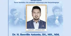 Bendahara Umum Partai Demokrat, Renville Antonio meninggal dunia akibat kecelakaan (Sumber: Instagram/@pdemokrat))