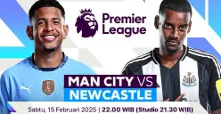 Link live streaming Manchester City vs Newcastle United. (Sumber: Vidio)