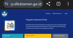 Tampilan baru situs cek penerima bantuan PIP 2025 kini hadir dengan perubahan nama. Cek status bantuan PIP Anda dengan mudah melalui platform (Sumber: Dikdasmen)