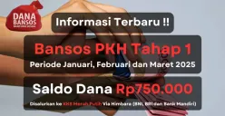 Update informasi terbaru pencairan saldo dana bansos PKH tahap 1 2025, yang tengah dalam proses penyaluran secara bertahap. (Sumber: Poskota/Aldi Harlanda Irawan)